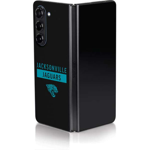 NFL Jacksonville Jaguars Black Performance Series Galaxy Z Fold5 5G Skin